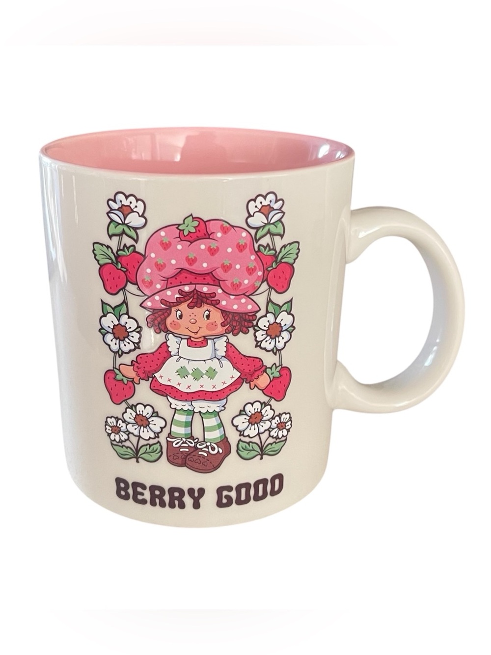 Strawberry Shortcake Berry Good Mug with Pink Inside